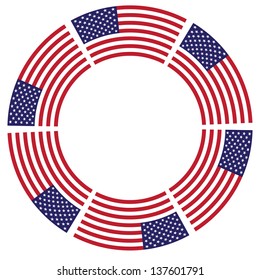 Background for the holiday on July 4 Independence Day. Vector illustration.