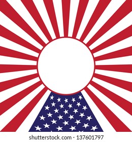 Background for the holiday on July 4 Independence Day. Vector illustration.