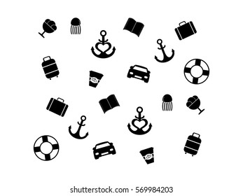 background, holiday vacation, icon, vector illustration eps10