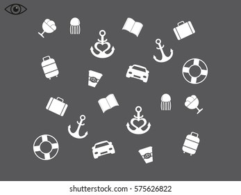 background, holiday vacation, icon, vector illustration eps10