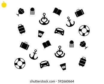 background, holiday vacation, icon, vector illustration eps10