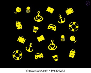 background, holiday vacation, icon, vector illustration eps10
