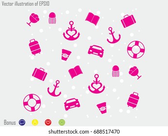 background, holiday vacation, icon, vector illustration eps10