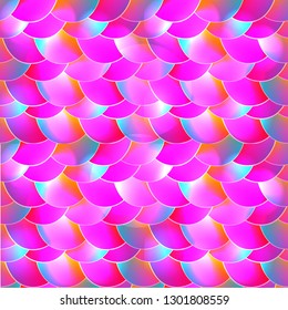 background holographic with rainbow mesh seamless. Kawaii Hologram seamless pattern with sparkles, stars and blur. - vector