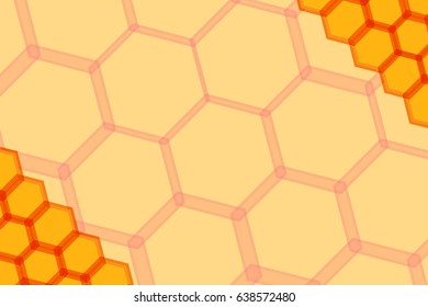 Background of honeycomb. Vector background.