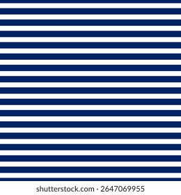 Background with horizontal blue and white stripes. Seamless and repeating pattern. Smooth straight stripes. Vector illustration.