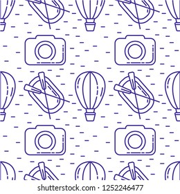 Background with hot air balloons