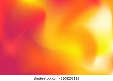 Background Hot of Orange, Yellow, Red, Pink Color. Abstract Fire Liquid for Poster, Website, Placard, Cover, Advertising. Gradient Design Modern Vector Illustration.