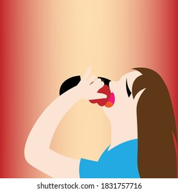 Background of Human eat apple. apple background