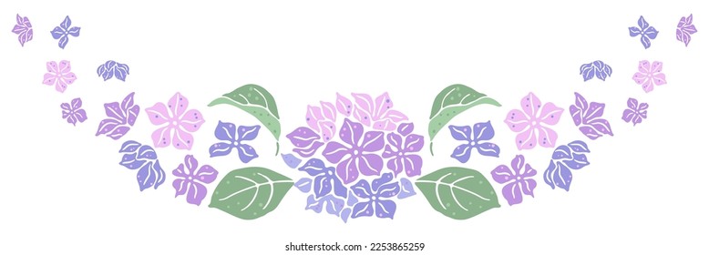 Fondo con flores hidrangea. Hermosas plantas decorativas.