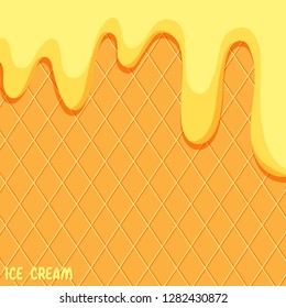Background ice cream of simple illustrations