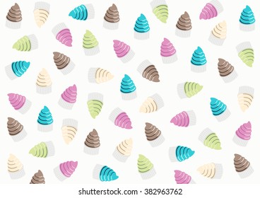 Background ice-creams. Use for wallpaper, pattern fills, web page background, vector color backdrop.