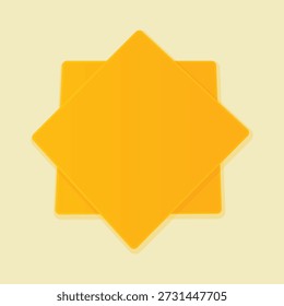 Icono de fondo de diseño de rebanada de queso amarillo. Anuncio de alimentos