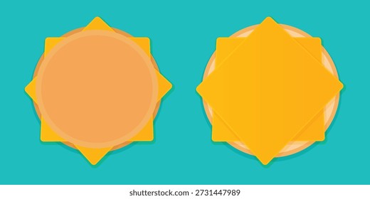 Icono de fondo de diseño de hamburguesa de queso amarillo. Anuncio de alimentos