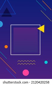 background. Icon Dynamic composition of figures. Minimal geometric abstract background. Futuristic design gradient shapes. Creative illustration perfect for cover.