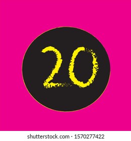 background icon logo design texture number