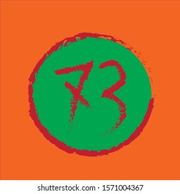 background icon logo number design