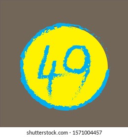 background icon logo number design