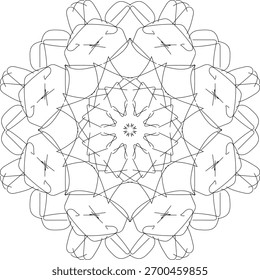 Hintergrundsymbol Mandala Design Illustrator