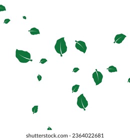 background icon of scattered leaves vector illustration design