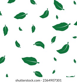 background icon of scattered leaves vector illustration design