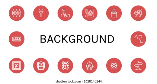 background icon set. Collection of Calcium, Lollipop, Paparazzi, Plan, Tanktop, Bisexual, Cpu, Anorak, Beetle, Heterosexual, Sun, Sign, Joystick, Dolphin icons