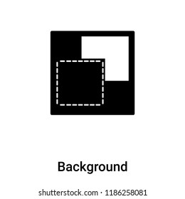 Background icon vector isolated on white background, logo concept of Background sign on transparent background, filled black symbol