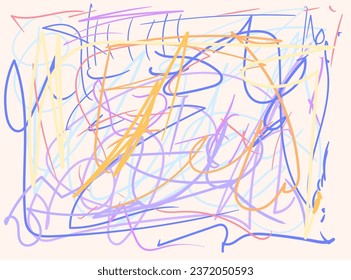 A background illustrated by hand, symbolizing the abstract expression of someone's depression.
