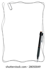 Background illustrated with pencil and eraser