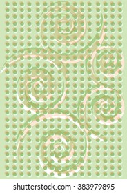 Background illustration abstract wallpaper simple design with spirals and circles, decorative, geometric