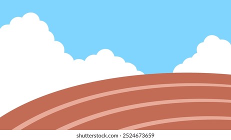 Background illustration of athletics grounds_16:9