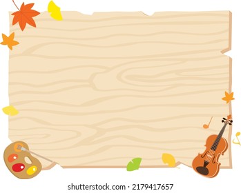 Background illustration of the autumn of the art.
