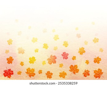 Background illustration of autumn maple leaves