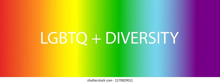 Background, illustration, banner, within a gradient image of six colors, red, orange, yellow, green, blue and purple, with the words in the picture.