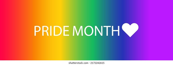 Background, illustration, banner, within a gradient image of six colors, red, orange, yellow, green, blue and purple, with the words in the picture.