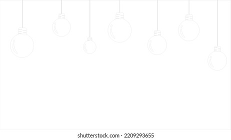 Background Illustration of beautiful hanging light bulbs