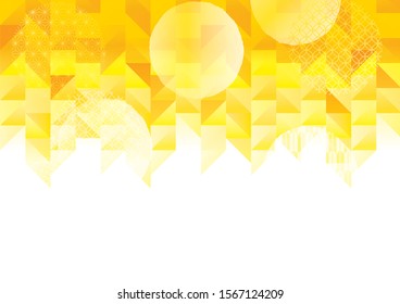 Background illustration of a beautiful Japanese pattern of gold.