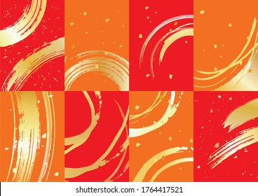 Hintergrundgrafik eines schönen japanischen Goldmusters.