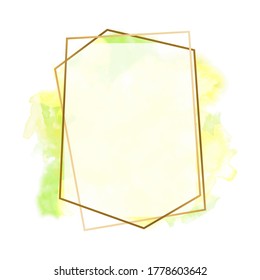 Background illustration blank for template greeting card. Background vector abstract border frame can use wallpaper wedding invitation, banner business, style paper card, rainbow green bright elegant.