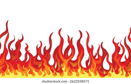 Illustration de fond de feu flamboyant