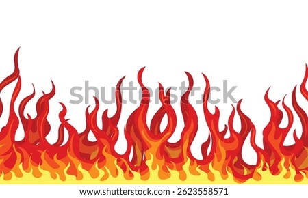 Background illustration of blazing fire