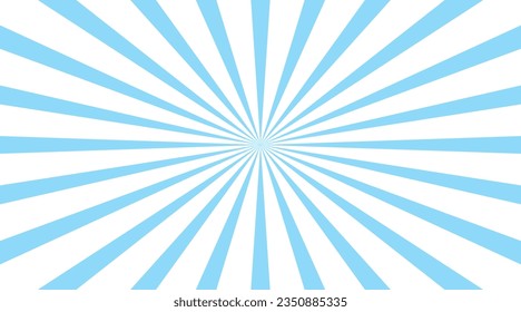Background illustration of blue light spreading radially