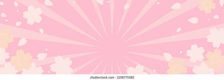 Hintergrundgrafik von Kirschblütenmustern (Bannervorlage für den Frühlingsverkauf)