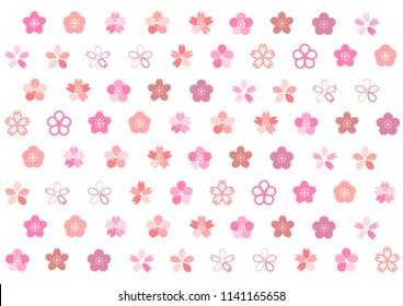 Background illustration of cherry blossoms