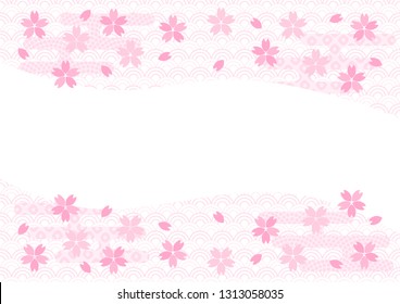 Background illustration: cherry blossoms