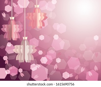 background illustration of cherry blossoms