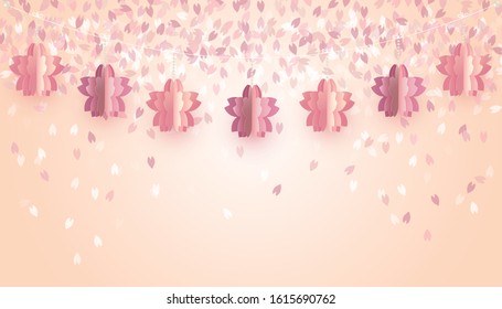background illustration of cherry blossoms