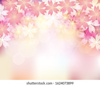 background illustration of cherry blossoms