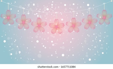 Hintergrundgrafik von Kirschblüten