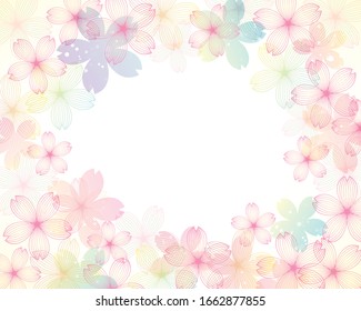 ilustración de fondo de las flores de cerezo